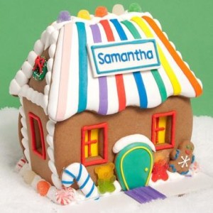 Personalised gingerbread house