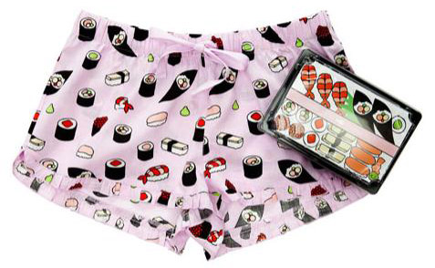 Sushi Print Pattern Women's Shorts